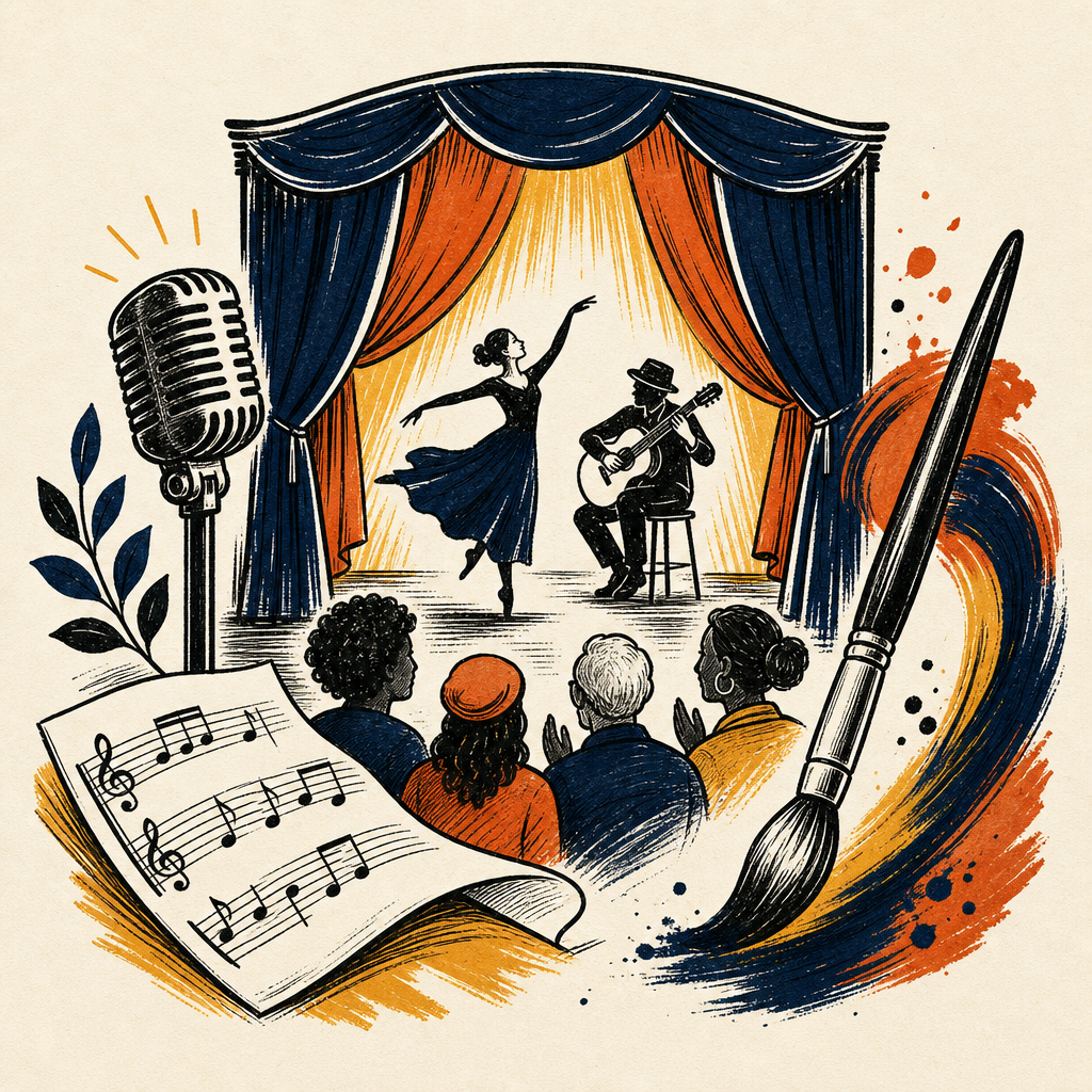Arts and culture illustration